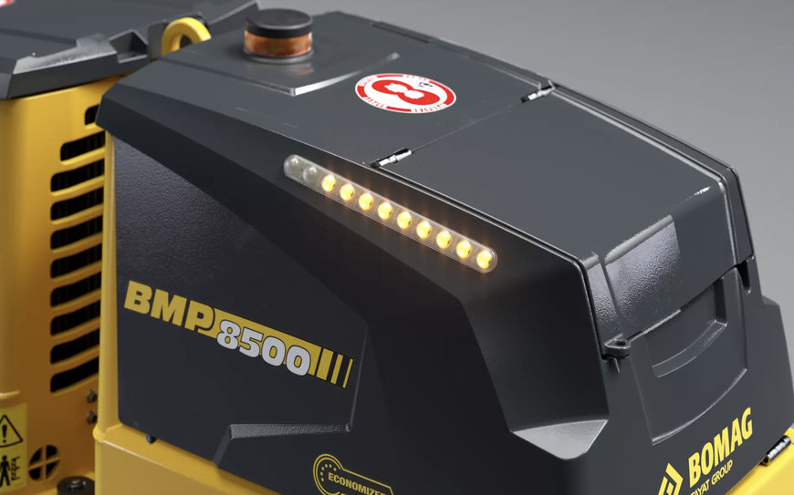 The new generation of BOMAG's radio remote-controlled BMP 8500 multi-purpose compactor